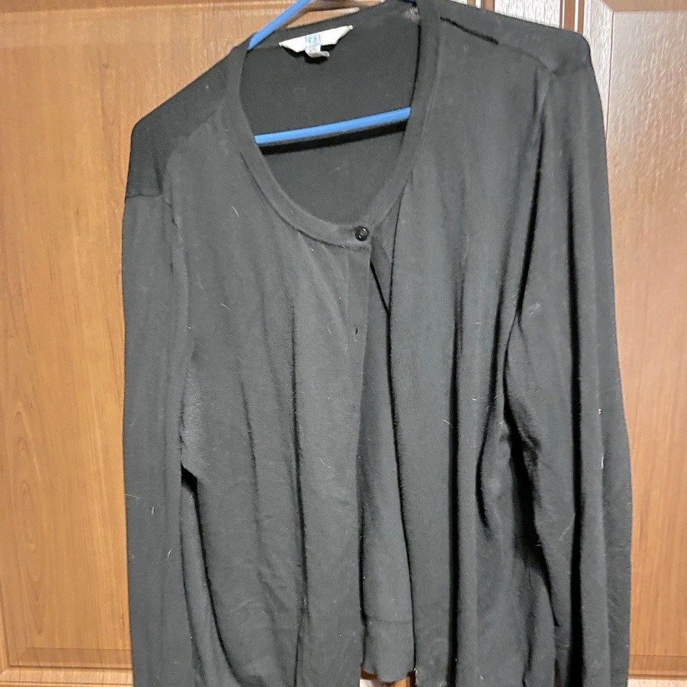 Black button down cardigan